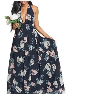 Floral Halter Gown
